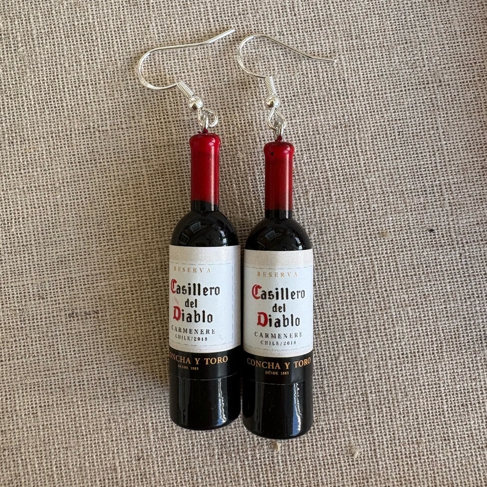 Casillero del Diablo Wine Earrings